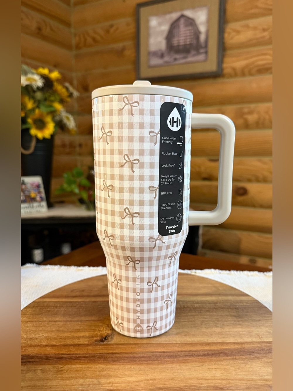 SNICKERDOODLE HydroJug 32oz Traveler Straw Tumbler • LEAKPROOF